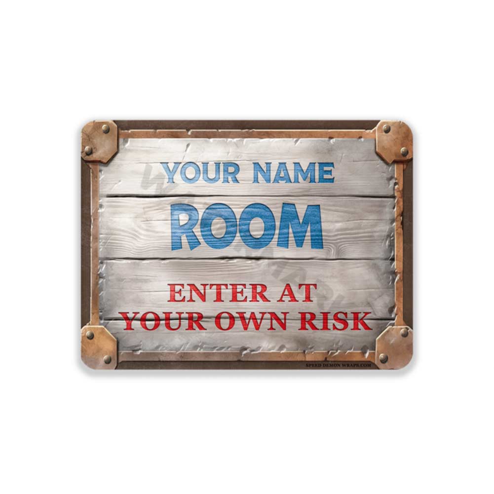 Personalized Boys Room Sign Funny Bedroom Door Metal Sign Kids Gift Ch ...