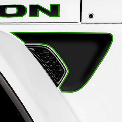 fender vent decal for wrangler and gladiator Green