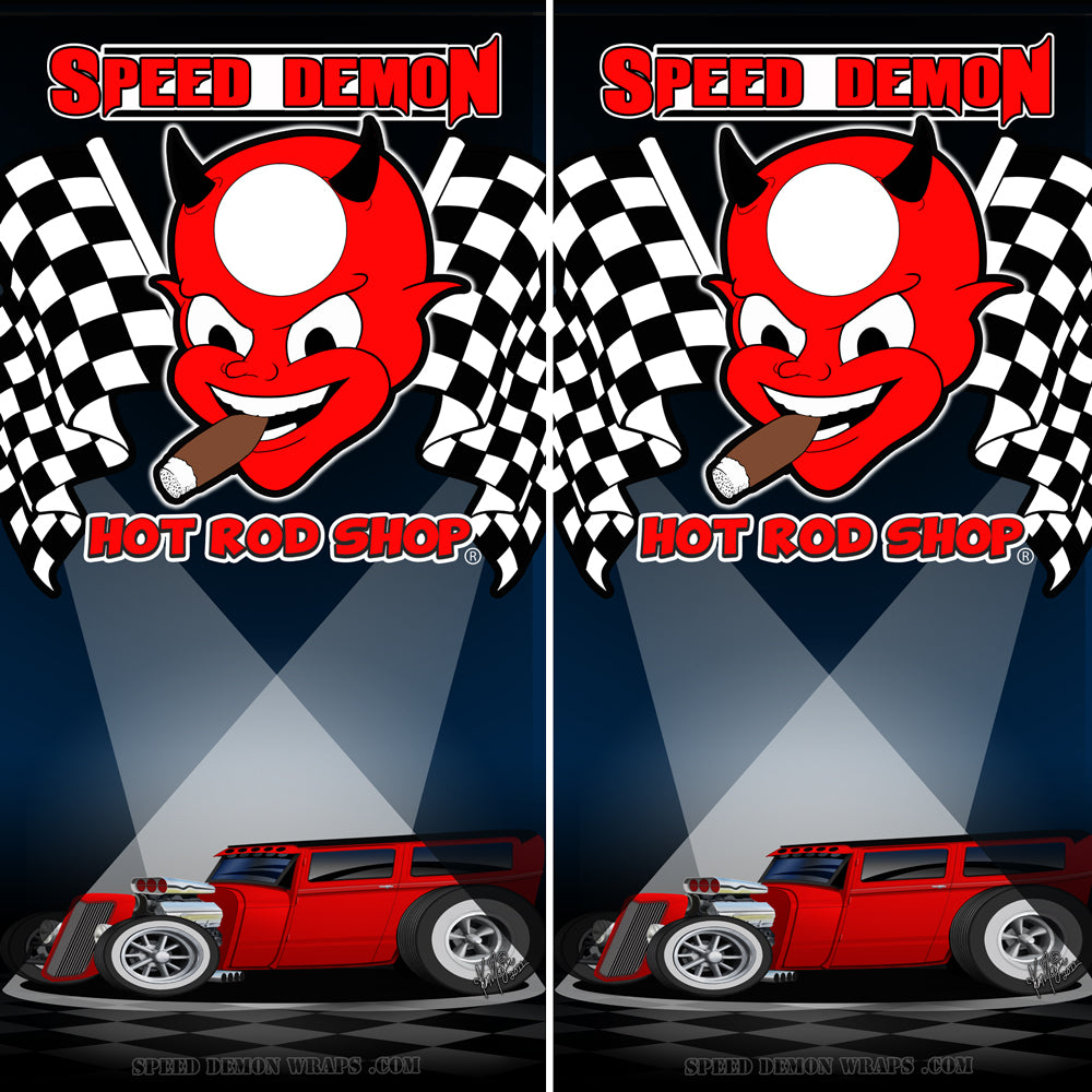 1929 Ford Ratrod Cornhole Wraps