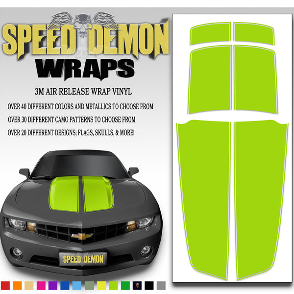 Bright Green Camaro Stripes Kit 2010-2015