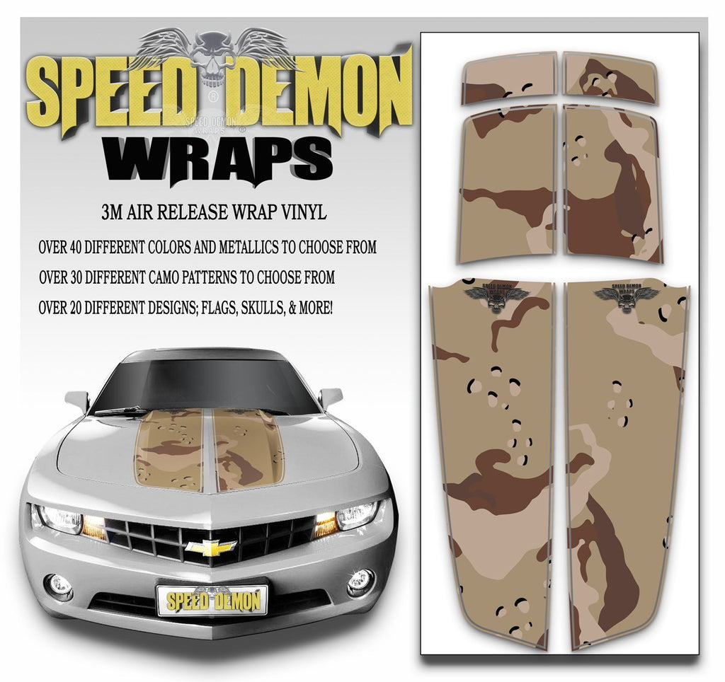 Camaro Camo Stripes Desert Camouflage 2010-2015 - Speed Demon Wraps