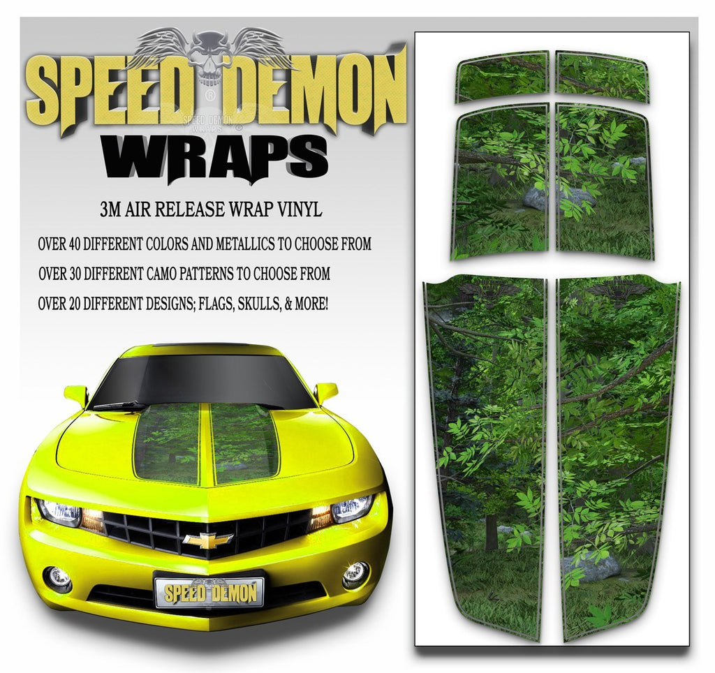 Camaro Camo Stripes Forest Camouflage 2010-2015 - Speed Demon Wraps