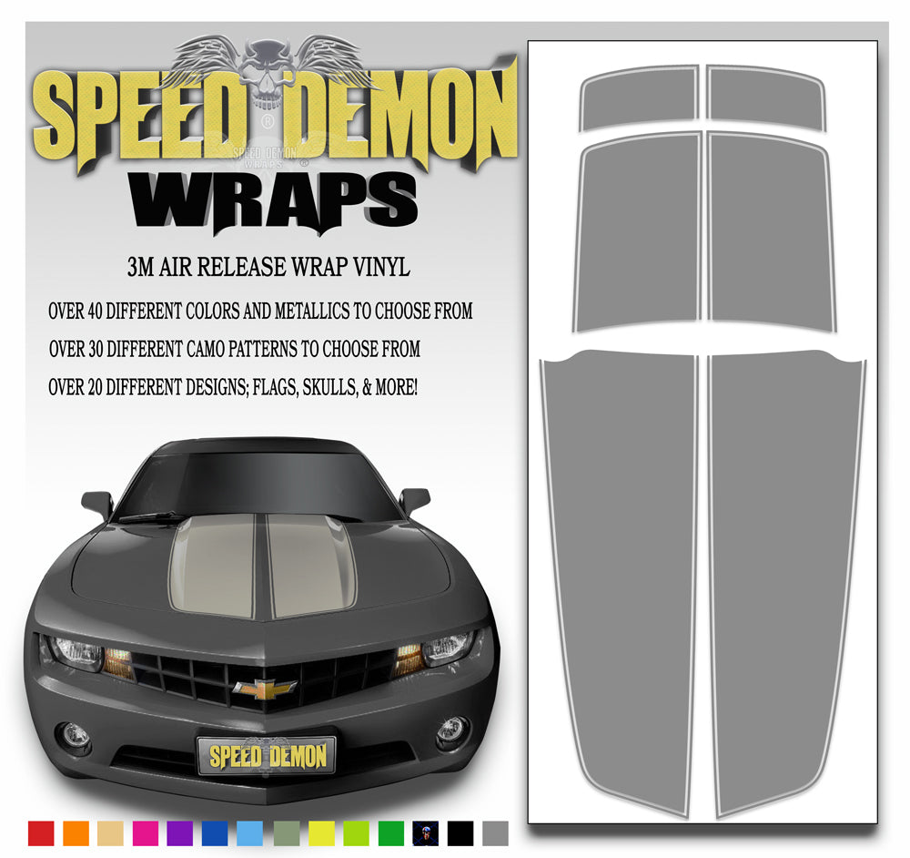 Camaro Stripes Gray Grey