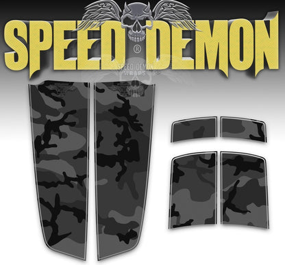 Camaro Camo Stripes Black Urban Camouflage 2010-2015 - Speed Demon Wraps