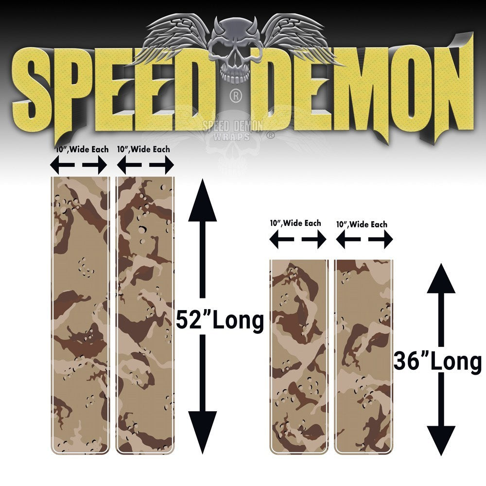 Chevy Silverado Camo Racing Stripes Desert Camouflage 2014-2015 - Speed Demon Wraps