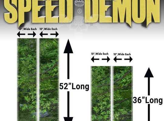 Chevy Silverado Camo Racing Stripes Forest Camouflage 2014-2015 - Speed Demon Wraps