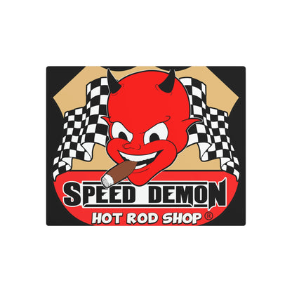 Speed Demon Hot Rod Shop Metal Sign