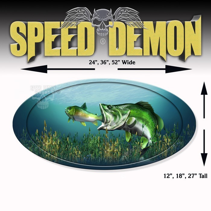5th Wheel Trailer Graphics Large Mouth Bass - Speed Demon Wraps