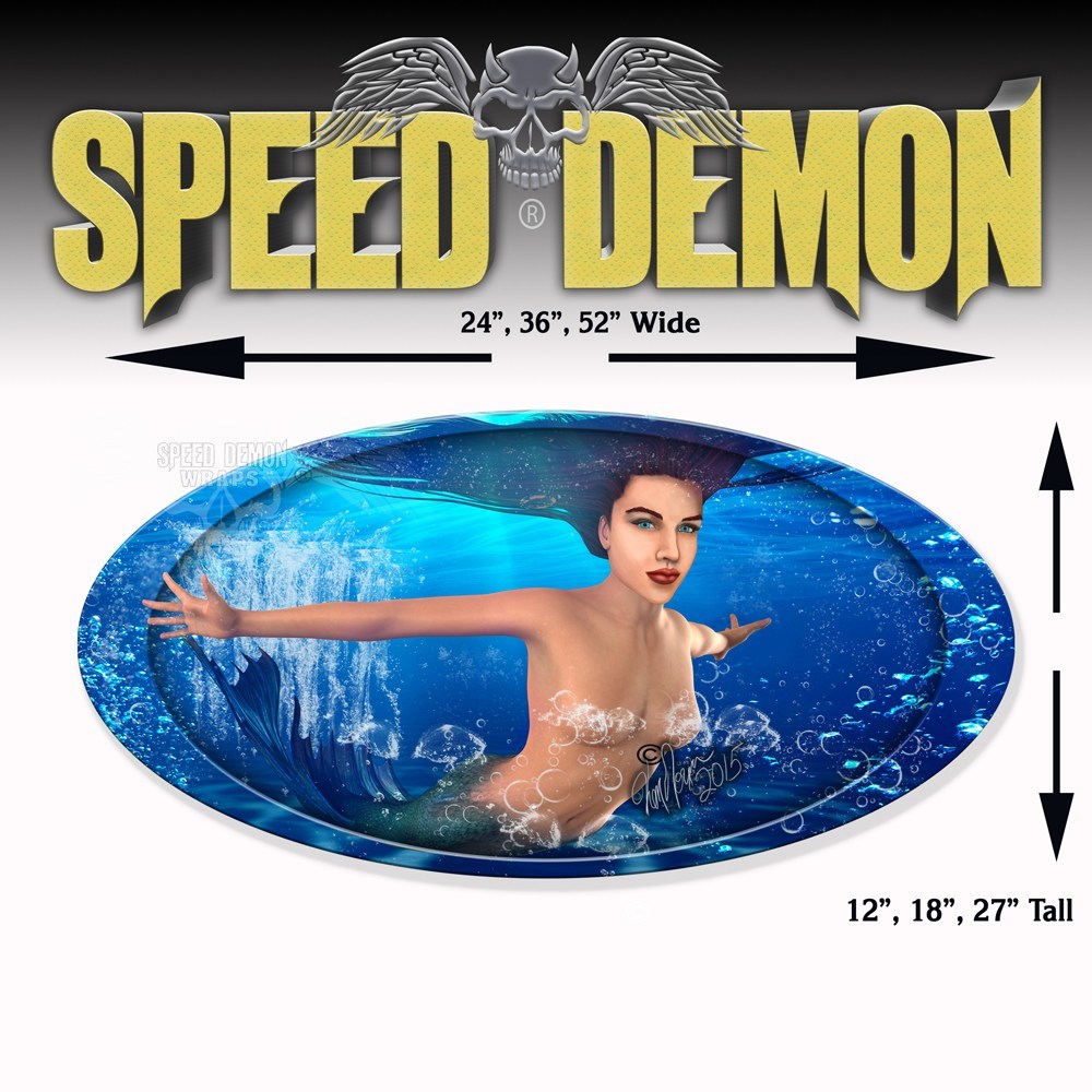 5th Wheel Trailer Graphics Mermaid - Speed Demon Wraps