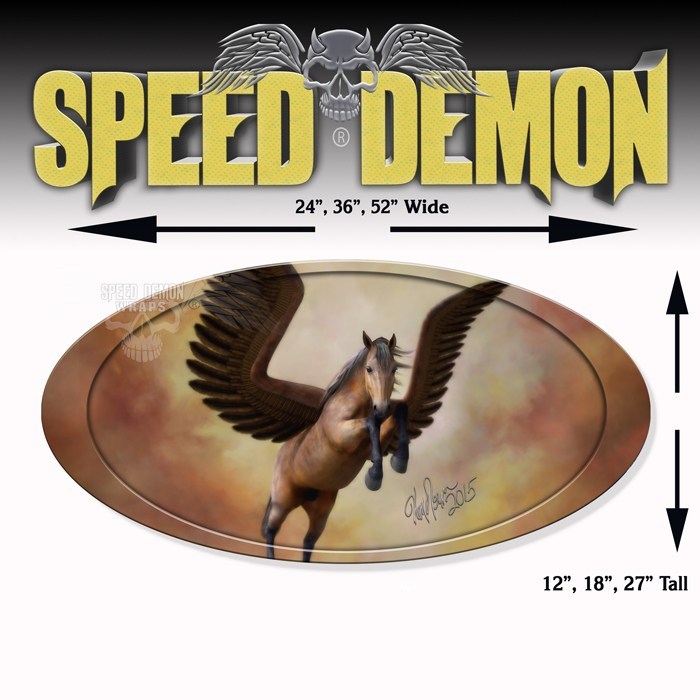 5th Wheel Trailer Graphics-Pegasus Oval - Speed Demon Wraps