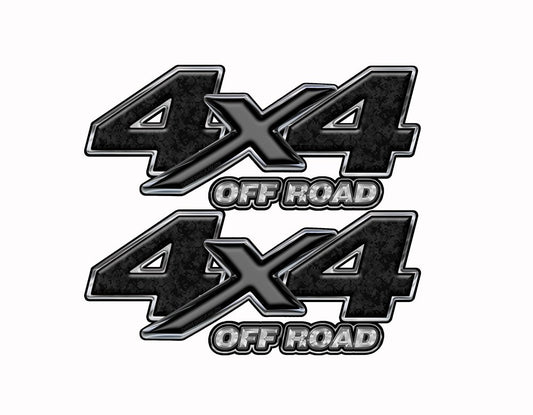 4x4 OFF ROAD Truck Bed Camo Graphics -Black Digital Camouflage - Speed Demon Wraps