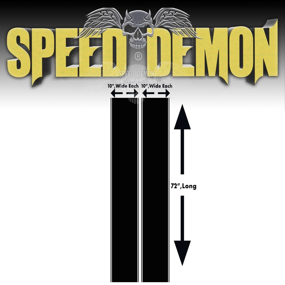 Chevy Silverado Dual Rally Racing Stripes 2014-2015 - Speed Demon Wraps