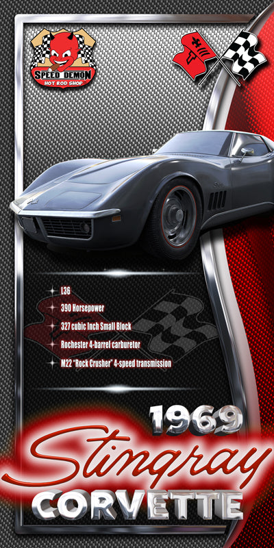 Classy Classics Car Show Board  Corvette