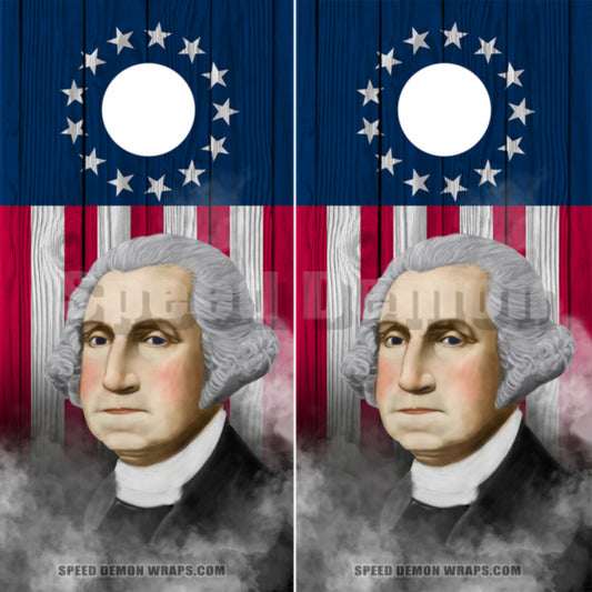 George Washington Cornhole Wraps