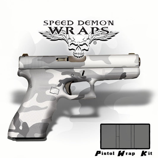Gun Wrap Universal Skins ~ Urban Snow  Camouflage - Speed Demon Wraps