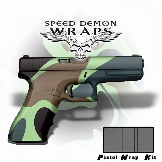 Gun Wraps ~ Badlands WWII Jungle Camouflage - Speed Demon Wraps