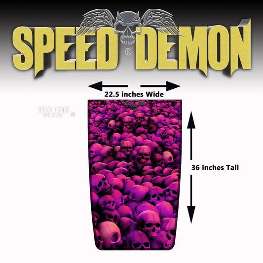 Jeep Wrangler Hood Graphics Pink Skull Crusher - Speed Demon Wraps