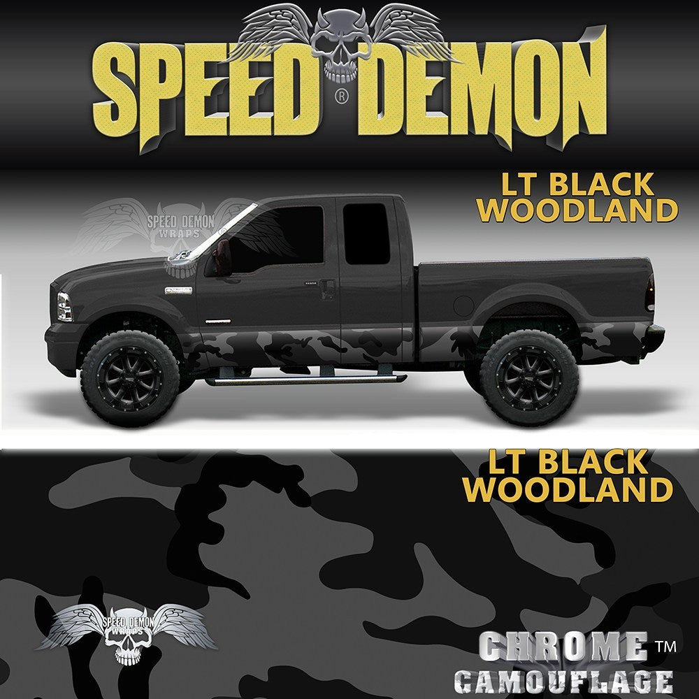 Rocker Panel Wrap Camo Kit Lt Black Urban Camouflage - Speed Demon Wraps