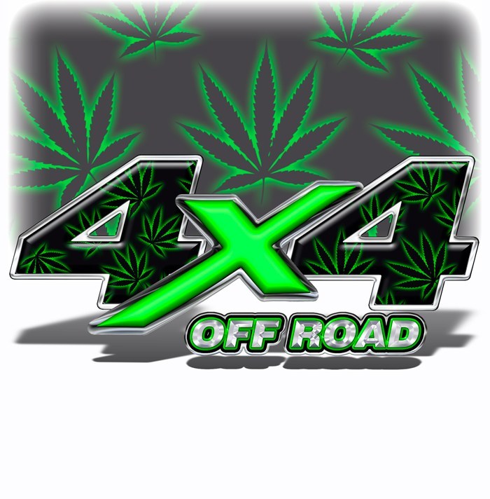 4X4 Decals Marijuana - Speed Demon Wraps