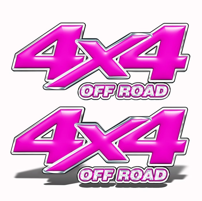 4x4 Off-Road Truck Decals Hot Pink - Speed Demon Wraps