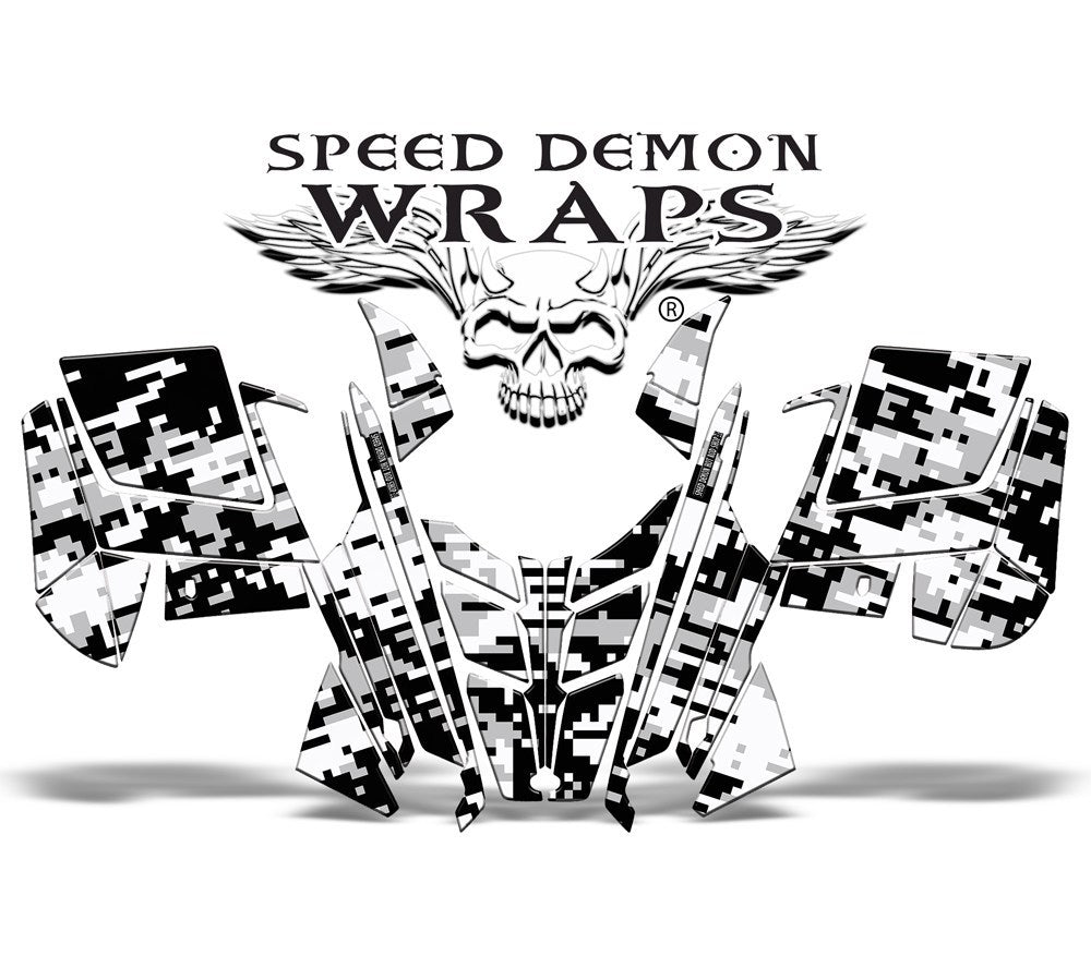 PRO RMK RUSH SNOW CAMO WRAP - Speed Demon Wraps