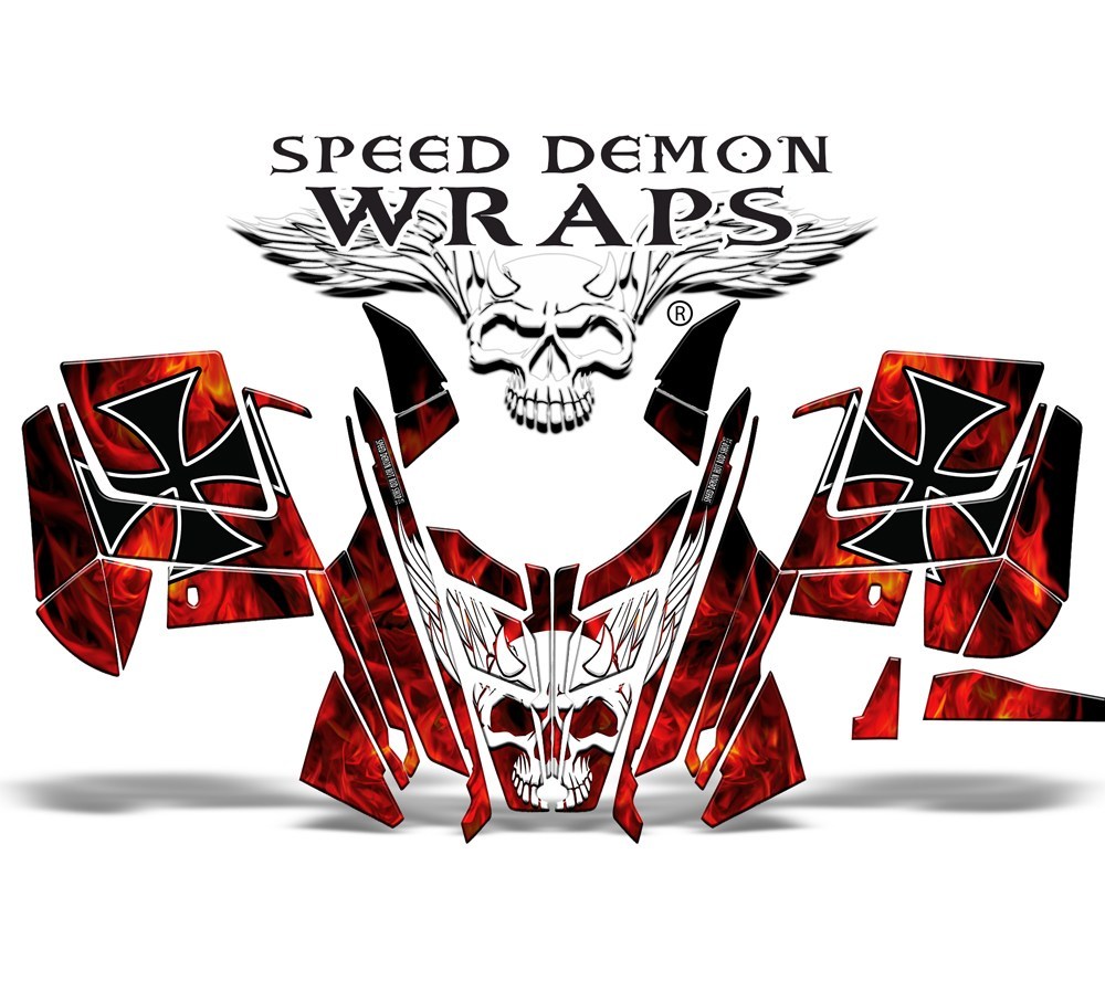 PRO RMK RUSH RED BARON WRAP - Speed Demon Wraps