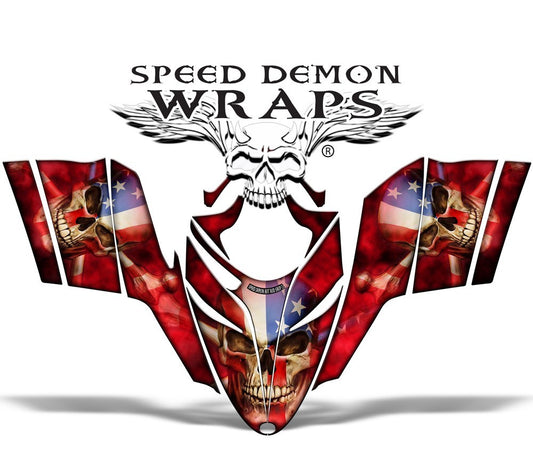RMK Dragon Snowmobile sled GRAPHICS WRAP KIT for Polaris Dragon - Patriot - Speed Demon Wraps