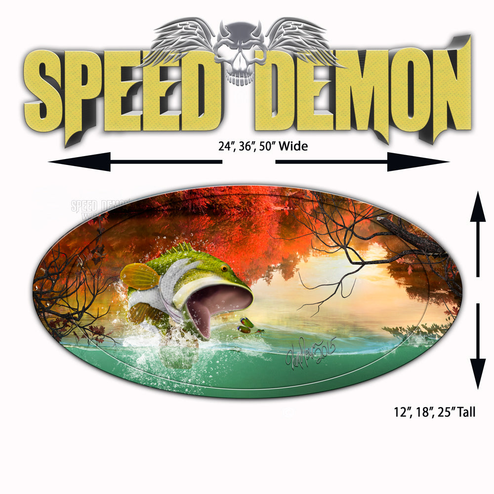 5th Wheel Trailer Graphics Bass Fly Fishing Wrap