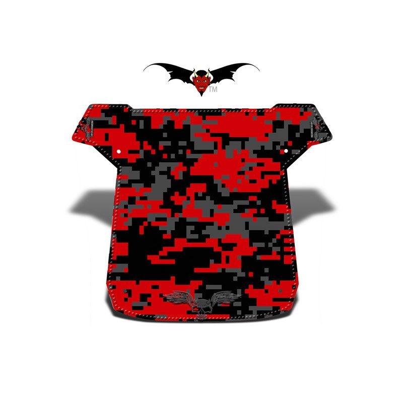 Red and Black Digital Camo XC Graphic Kits Roof