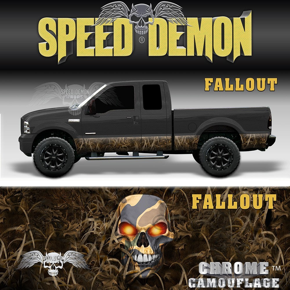 Camouflage Rocker Panel Wrap Fallout Rocker Panel Wrap Camo Kit – Speed Demon Wraps