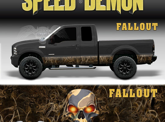 Fallout Rocker Panel Wrap Camo Kit - Speed Demon Wraps