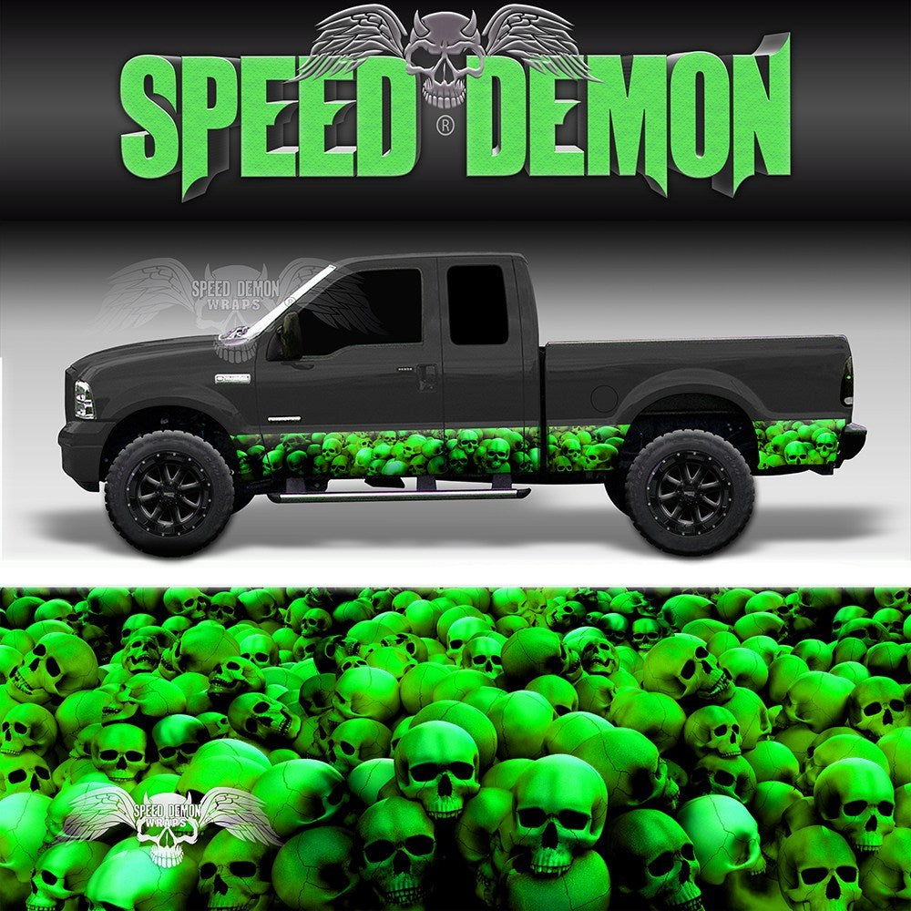 Skull Crusher Rocker Panel Wrap Green