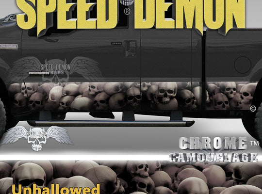 Skull Truck Rocker Panel Wraps Subdued Skulls Unhallowed Ground