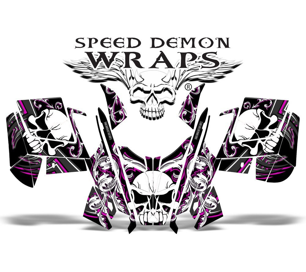 Pro RMK RUSH WRAP - SPEED DEMON PINK SKULLEN - Speed Demon Wraps