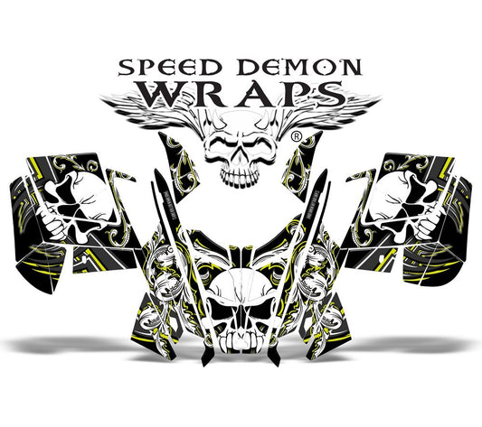 Pro RMK RUSH WRAP - SPEED DEMON YELLOW SKULLEN - Speed Demon Wraps