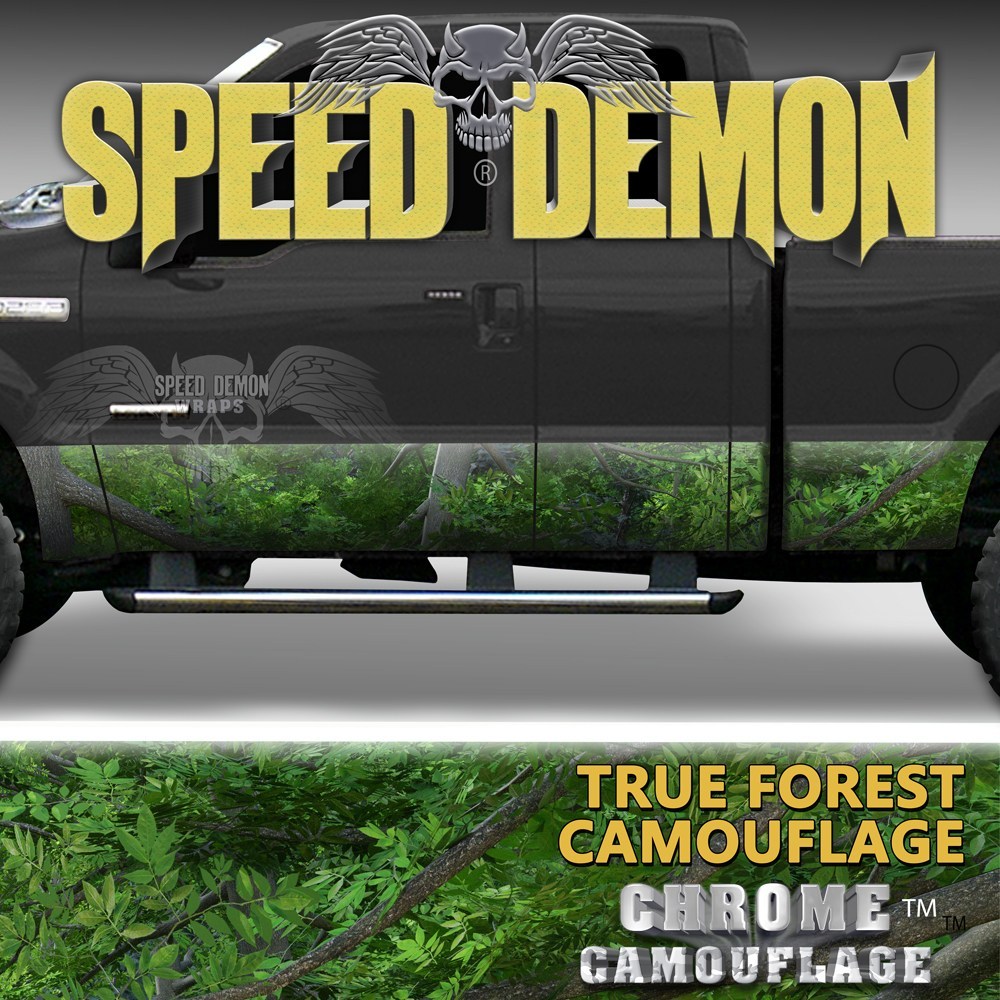 Rocker Panel Wrap Camo Kit True Forest Camouflage - Speed Demon Wraps
