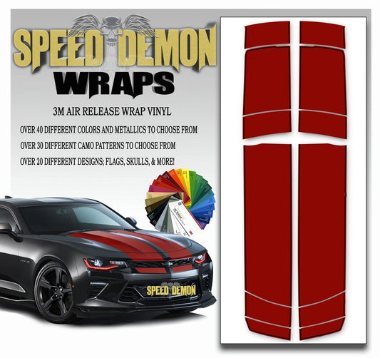 Camaro Stripes V6 - Red with Black Pinstripe 2016-2017 - Speed Demon Wraps
