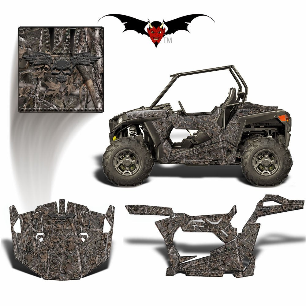 RZR 900 S GRAPHICS WRAP -  WOODSMAN CAMOUFLAGE - Speed Demon Wraps