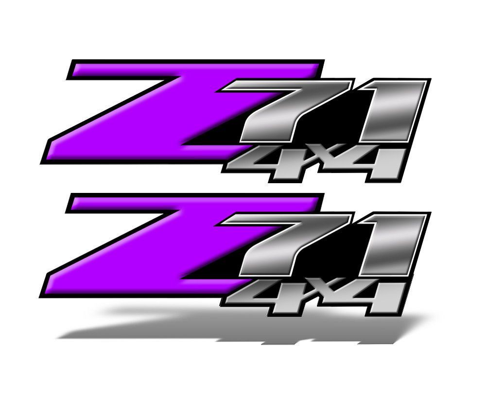 Z71 4x4 DECALS Purple