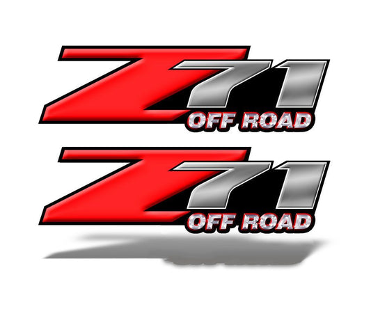 Z71 OFF ROAD Decals Red