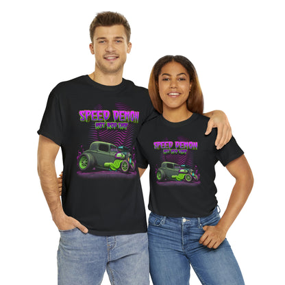 32 Ford Green N Purple Ratrod Speed demon hot rod shop Kustom Kulture Tee Shirt