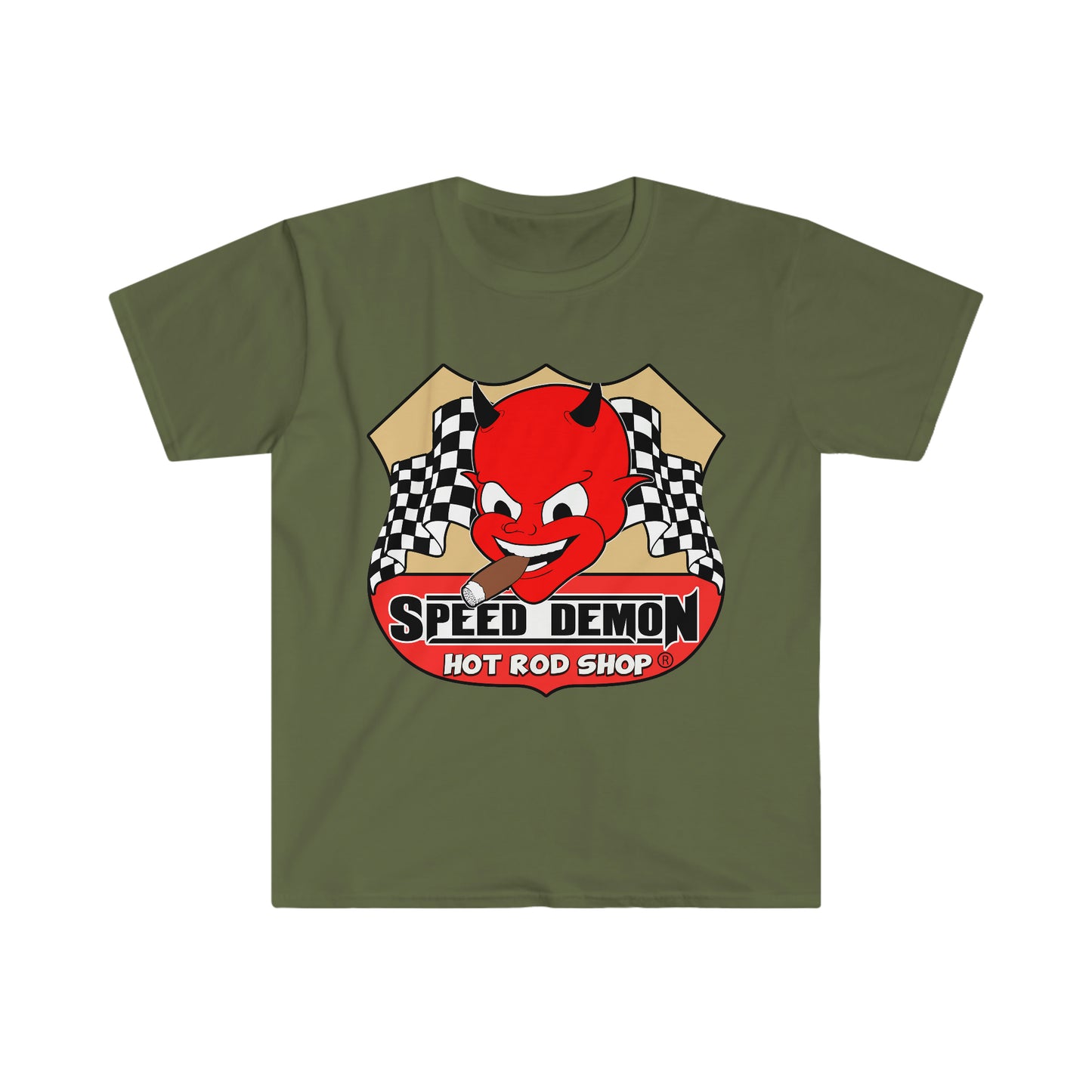 Speed Demon Hot Rod Shop Logo T-Shirt
