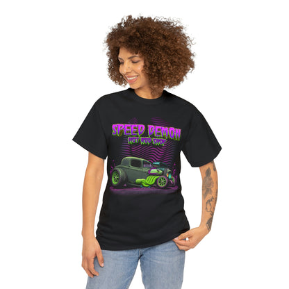 32 Ford Green N Purple Ratrod Speed demon hot rod shop Kustom Kulture Tee Shirt